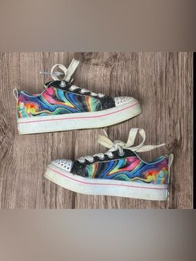 Skechers Girls TWI-Lites - Prism Swirl SZ 12